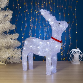 {{photo.Alt || photo.Description || 'УЦЕНКА Светодиодная фигура «Олень», 30×40×11 см, акрил, 40 LED, 220 В, свечение белое'}}