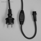 УЦЕНКА Гирлянда «Бахрома», 3×0.6 м, IP65, УМС, 108 LED, 220 В, тёмная нить каучук, свечение тёплое белое - Фото 4