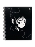 Тетрадь 96 листов в клетку, на гребне «Аниме. Девочка» белые листы, МИКС - Фото 8