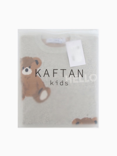 Джемпер для девочки KAFTAN «Мишки», серый, размер 30 (98-104 см)