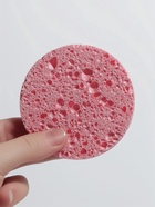 Спонж для умывания, d=8 см, розовый (комплект 2 шт) - фото 33993991