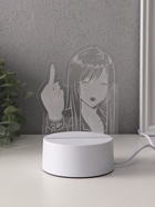 Светильник "Fuck" LED RGB от сети RISALUX 9,5х13,4х17 см - фото 33994013