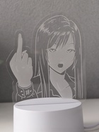 Светильник "Fuck" LED RGB от сети RISALUX 9,5х13,4х17 см - фото 33994018