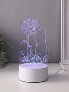 Светильник "Суслик и ромашка" LED RGB от сети RISALUX 9,5х10,1х17 см 10797434 - фото 13900081