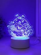 Светильник "Пасхальная корзинка" LED RGB от сети RISALUX 9,5х17х16,3 см 10797436 - фото 13132380