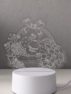 Светильник 3D RISALUX «Пасхальная корзинка», LED-ночник, RGB, от сети, 9.5×17×16.3 см - фото 33994034