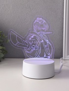 Светильник 3D RISALUX «Аниме. Воин», LED-ночник, RGB, от сети, 9.5×14.9×16 см - Фото 3