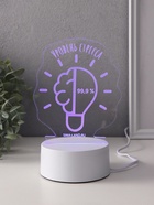 Светильник "Уровень стресса 99,9%" LED RGB от сети RISALUX 9,5х12,8х14,9 см 10797449 - фото 13900177