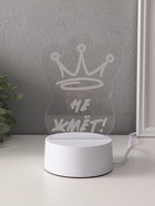Светильник 3D RISALUX «Корона. Не жмёт!», LED-ночник, RGB, от сети, 9.5×10.5×14.9 см - фото 33994165 Светильник 3D RISALUX «Корона. Не жмёт!», LED-ночник, RGB, от сети, 9.5×10.5×14.9 см - фото 33994165