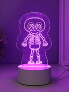 Светильник "Скелетик" LED RGB от сети RISALUX 9,5х8,5х14,8 см - Фото 5