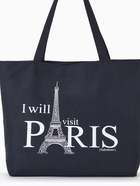 Сумка текстильная шопер на молнии с подкладкой, 42×9×32 см, с рисунком, чёрная/белая - Фото 5