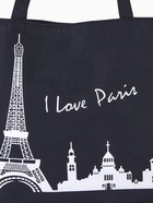 Сумка текстильная шопер на молнии с подкладкой, 42×9×32 см, с принтом, чёрная/белая - Фото 5