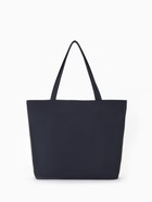 Сумка текстильная шопер на молнии, с принтом, 42×9×32 см, чёрная/белая - Фото 4