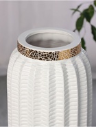 Ваза напольная «Хейден», 59×14 см, керамика, белая - фото 33803785