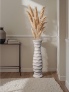 Ваза напольная «Каро», 58×13 см, керамика, серая - фото 35279748