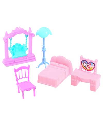 Кукольный дом «Тёмный домик», 2 куклы, мебель, аксессуары