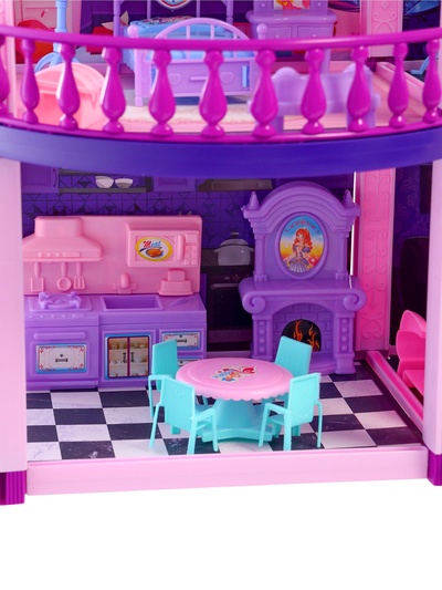 Кукольный дом «Тёмный домик», 2 куклы, мебель, аксессуары