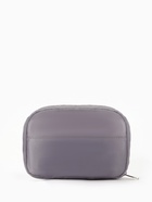 Косметичка дорожная на молнии с карманом, на подкладке, серая - Фото 1