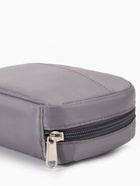 Косметичка дорожная на молнии с карманом, на подкладке, серая - Фото 2