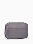 Косметичка дорожная на молнии с карманом, на подкладке, серая - Фото 4