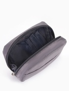 Косметичка дорожная на молнии с карманом, на подкладке, серая - Фото 7