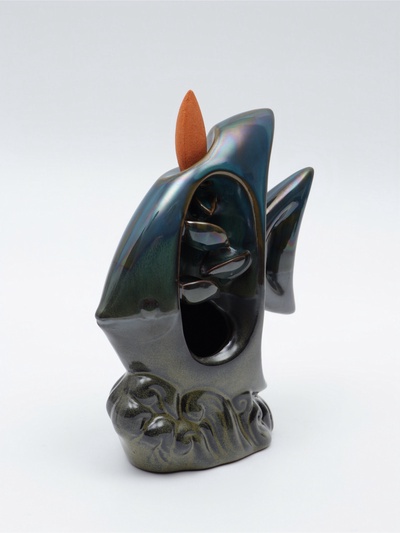 УЦЕНКА Подставка для благовоний TAKE IT EASY «Рыбка», набор благовоний конусы, стелющийся дым, 6.7×5.1×4.3 см