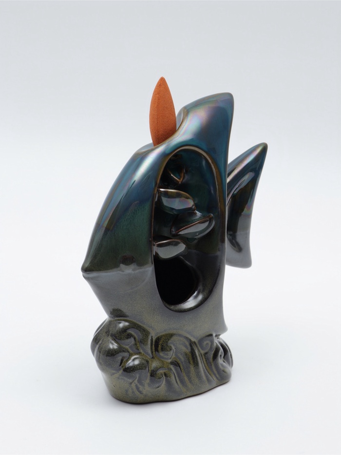 УЦЕНКА Подставка для благовоний TAKE IT EASY «Рыбка», набор благовоний конусы, стелющийся дым, 6.7×5.1×4.3 см - Фото 1