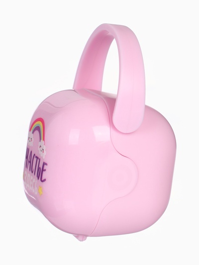 Контейнер для сосок и пустышек «Счастье здесь», розовый, Mum&Baby