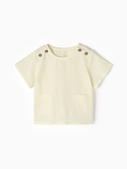 Футболка детская MINAKU, рост 80-86 см, молочная 10839369