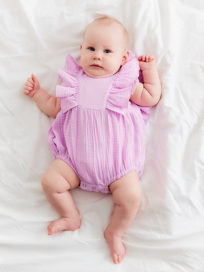 Боди детское MINAKU, рост 80-86 см, лиловое