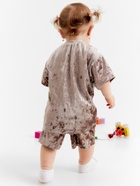 Костюм (шорты и футболка) Крошка Я «Бархат», рост 86-92 см, бежевый - фото 34672085