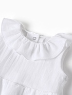 Боди для девочки с воротником MINAKU, рост 62-68 см, белое - фото 809609247