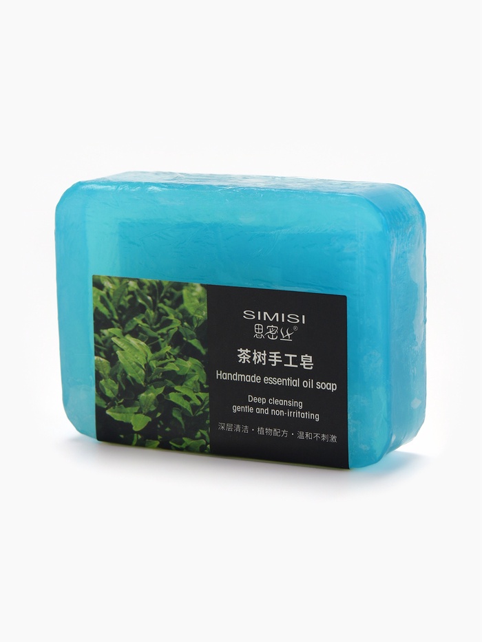 Мыло ручной работы с эфирным маслом чайного дерева, 90 г - Фото 1