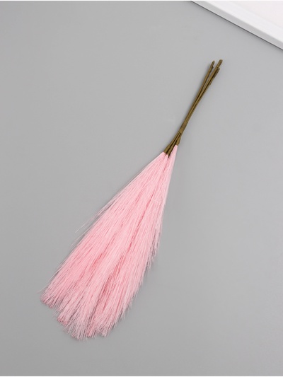 Искусственное растение для творчества "Ковыль" розовый 29 см