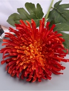 Цветы искусственные «Хризантема леди элит», 67×16 см, оранжевые - Фото 3