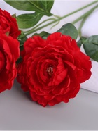 Цветы искусственные «Пион галант колор», 74×10 см, красные - фото 809159572
