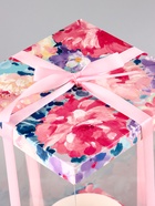 Коробка PVC, для цветов и букетов, с лентой, 28×18×18 см, розовый - Фото 3