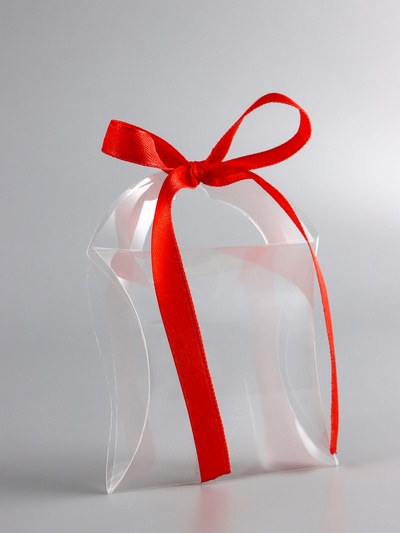 Складная прозрачная коробка из PVC, для упаковки подарков, 11×9×2 см