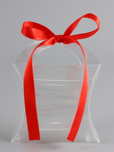 Складная прозрачная коробка из PVC, для упаковки подарков, 11×9×2 см