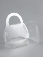 Складная прозрачная коробка из PVC, для упаковки подарков, 9.5×6×5 см - Фото 4