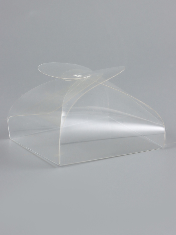 Складная прозрачная коробка из PVC, для упаковки подарков, 6.3×6.3×4 см - Фото 1