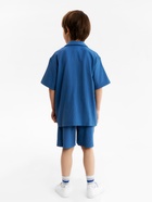 Костюм для мальчика (рубашка, шорты) KAFTAN, размер 32 (110-116 см), синий - Фото 3
