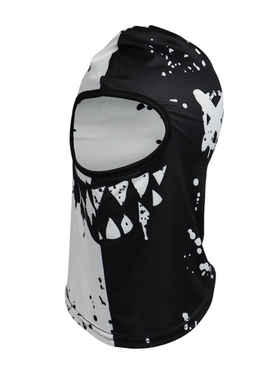 Маска-балаклава Black and White, размер универсальный, чёрная