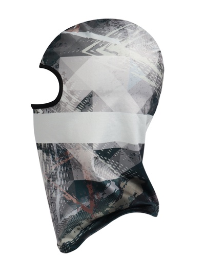 Маска-балаклава Gray Shapes, размер универсальный, серая
