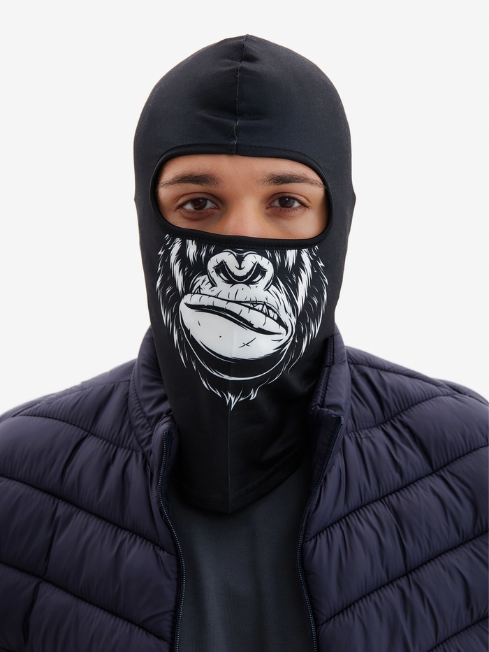 Маска-балаклава Wukong, размер универсальный, чёрная - Фото 1