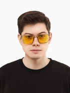 Очки солнцезащитные «OneSun. Прямоугольные», uv 400, линза 5.2×4.1 см, прозрачный серый, жёлтый - Фото 4