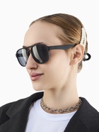 Очки солнцезащитные «OneSun. Авиаторы», uv 400, линза 5.4×4.6 см, чёрный, серый - Фото 5