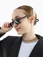 Очки солнцезащитные детские, uv 400, линза 4.4×3.1 см, чёрные - Фото 1