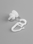 Набор для штор: бегунок 10 шт., крючки 10 шт., белый (комплект 5 шт) - фото 33754744