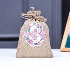 Мешок подарочный с термонаклейкой «8 марта» 10×14 см набор 5 шт. - Фото 1